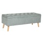 Banqueta Home ESPRIT Negro Verde Natural Madera 114 x 44 x 42 cm