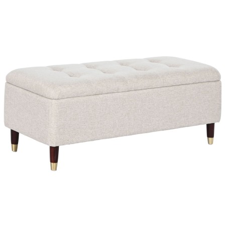 Banqueta Home ESPRIT Beige Madera MDF 110 x 45 x 44 cm