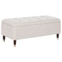 Banquette Home ESPRIT Beige Bois MDF 110 x 45 x 44 cm