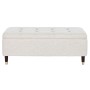 Banqueta Home ESPRIT Beige Madera MDF 110 x 45 x 44 cm