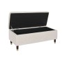 Banqueta Home ESPRIT Beige Madera MDF 110 x 45 x 44 cm