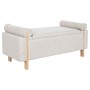 Banqueta Home ESPRIT Beige Dorado Pino 120 x 45 x 50 cm