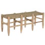 Banqueta Home ESPRIT Natural Yute Madera 120 x 35 x 45 cm