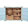 Range Bouteilles Home ESPRIT Turquoise Métal Bois MDF 77 x 37 x 64 cm