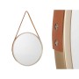 Miroir mural Marron champagne Verre Cuir Synthétique 60 x 60 x 3 cm (4 Unités)