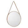 Miroir mural Marron champagne Verre Cuir Synthétique 60 x 60 x 3 cm (4 Unités)