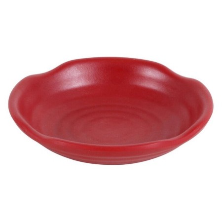 Assiette plate Troya Rond Rouge