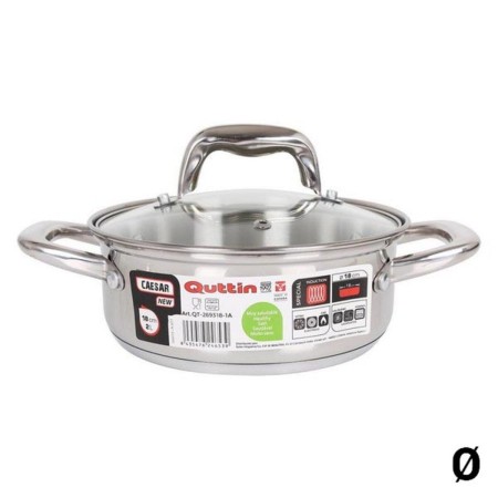 Casserole Quttin New Caesar Acier inoxydable Avec couvercle