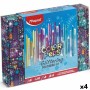 Set de peinture Maped Color Peps Glittering Multicouleur (4 Unités)