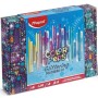 Set de peinture Maped Color Peps Glittering Multicouleur (4 Unités)