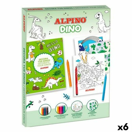 Ensemble pour activités manuelles Alpino Dino (6 Unités)