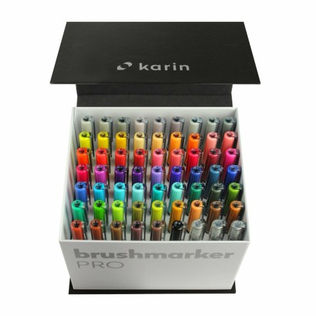 Set de Rotuladores Karin Brushmarkers PRO 63 Piezas Multicolor