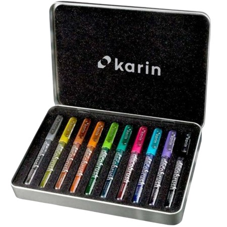 Set de Rotuladores Karin decoBrush Metallic 10 Piezas Multicolor