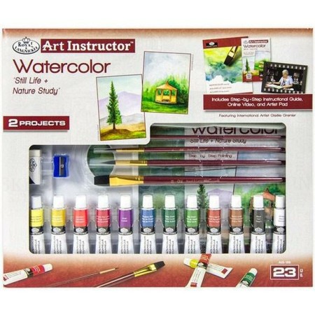 Set de peintures aquarelle Royal & Langnickel Art Instructor 23 Pièces