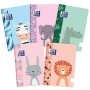 Libreta Oxford Animal Besties Multicolor A5 32 hojas (10 Unidades)