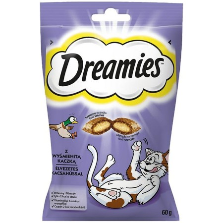 Collation pour Chat Dreamies  Confiseries Canard