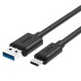 Câble USB A vers USB C Unitek Y-C474BK+ Noir 1 m