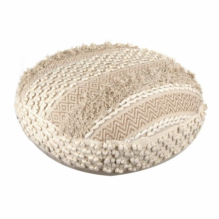 Pouf Signes Grimalt Rond Géométrique Beige 70 x 34 x 70 cm