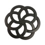 Dessous de plat Signes Grimalt Noir Métal Fonte 13,5 x 2 x 13,5 cm