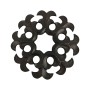 Dessous de plat Signes Grimalt Noir Fonte 13,5 x 1,5 x 13,5 cm
