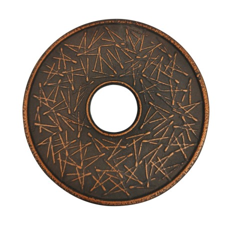 Salvamantel Signes Grimalt Negro Dorado Hierro Fundido 13,5 x 1 x 13,5 cm