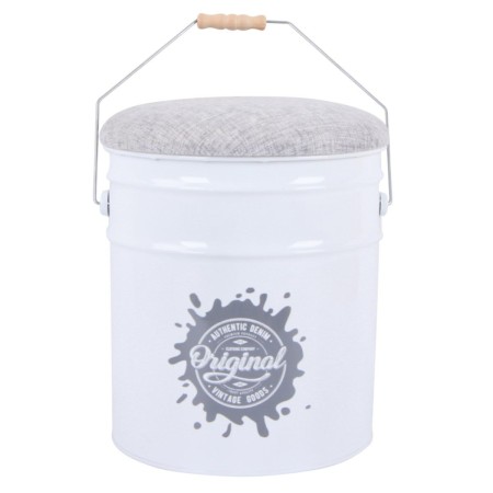 Taburete Signes Grimalt Blanco Metal 30 x 40 x 30 cm