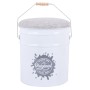 Tabouret Signes Grimalt Blanc Métal 30 x 40 x 30 cm