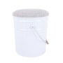Taburete Signes Grimalt Blanco Metal 30 x 40 x 30 cm