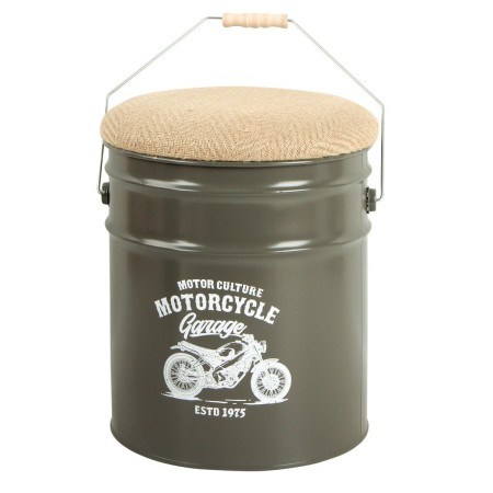 Taburete Signes Grimalt Verde Metal 30 x 40 x 30 cm