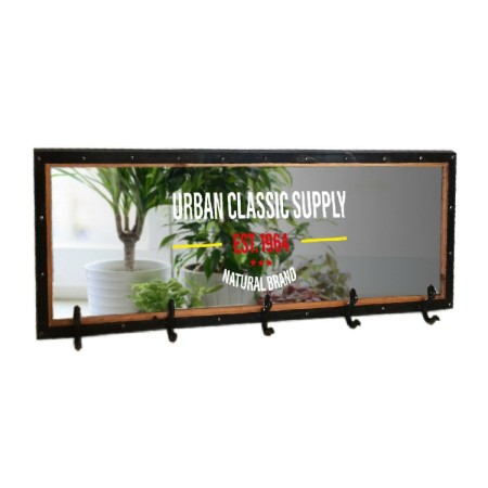 Perchero de Pared Signes Grimalt Urban Classic Supply Espejo 5 Colgadores Madera 10 x 40 x 100 cm