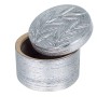 Boîte Décorative Signes Grimalt Argenté Céramique 13,5 x 10 x 13,5 cm