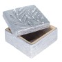 Boîte Décorative Signes Grimalt Argenté Céramique 13 x 7,5 x 13 cm