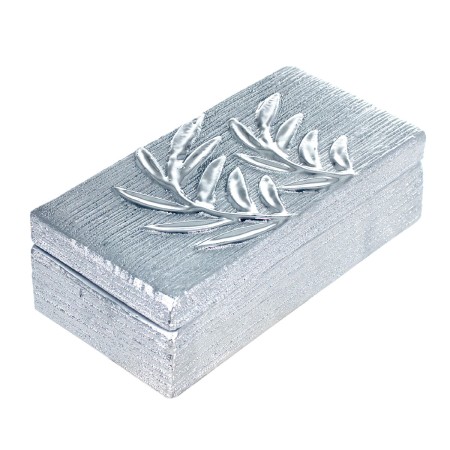 Boîte Décorative Signes Grimalt Argenté Céramique 10 x 6 x 20,5 cm