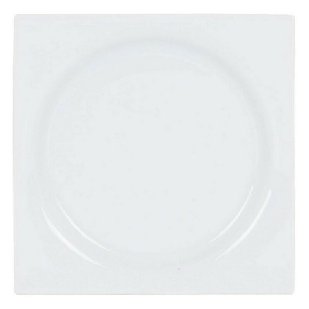 Assiette à dessert Zen Porcelaine Blanc (18 x 18 x 2,5 cm)