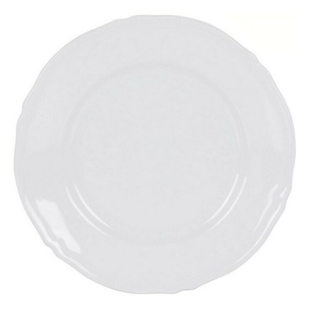 Assiette plate Feuille Porcelaine Blanc (Ø 32 cm)