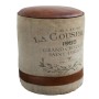 Puff Signes Grimalt Redondo Vintage Marrón Beige 40 x 54 x 40 cm