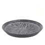 Assiette à dessert Stoneware Lotus Noir Porcelaine (ø 20,5 x 2,5 cm)