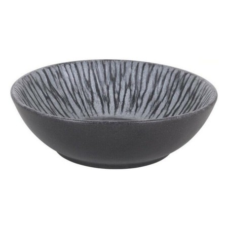 Bol Stoneware Lotus Porcelaine Noir (ø 18,5 x 5,5 cm) (55 cl)