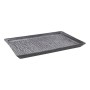 Plateau Stoneware Lotus Rectangulaire Porcelaine Noir (33 x 21 x 2 cm)