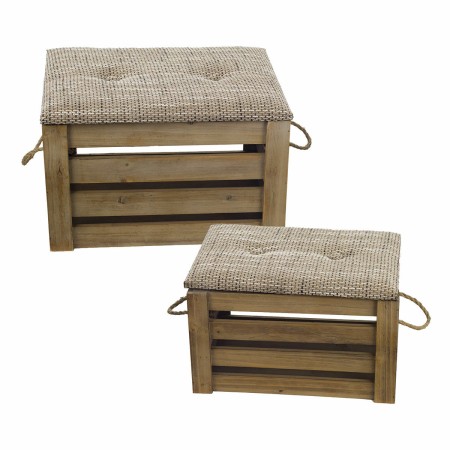 Set de boîtes décoratives Signes Grimalt Bois 30,5 x 27 x 40,5 cm