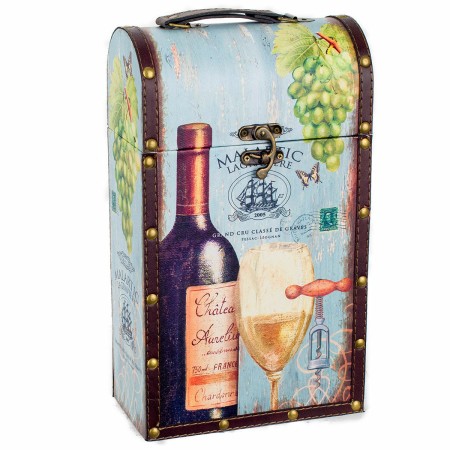 Caisse Signes Grimalt Bouteilles de vin Bois MDF 11,5 x 36 x 21 cm