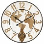 Horloge Murale Signes Grimalt Mappemonde Bois MDF 4 x 58 x 58 cm