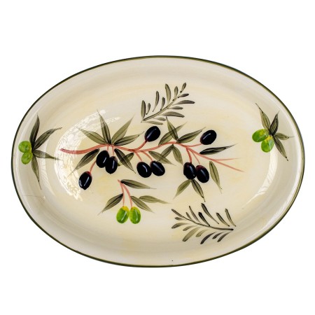 Plato Llano Signes Grimalt Olive Dolomita 28 x 4,5 x 39 cm