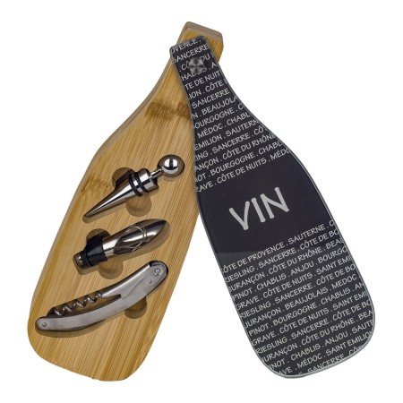 Set d'Accessoires pour Vin Signes Grimalt Bois Métal 10 x 3 x 29 cm