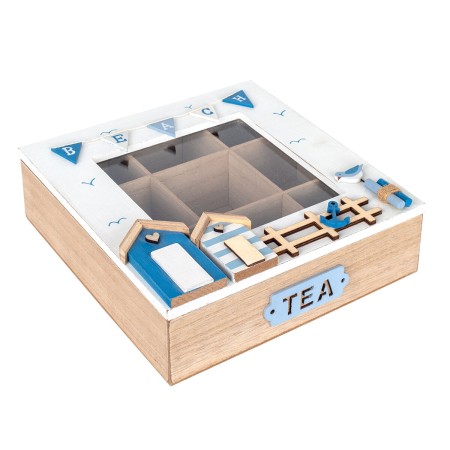 Boîte pour infusions Signes Grimalt Plage Bois MDF 24 x 8 x 24 cm