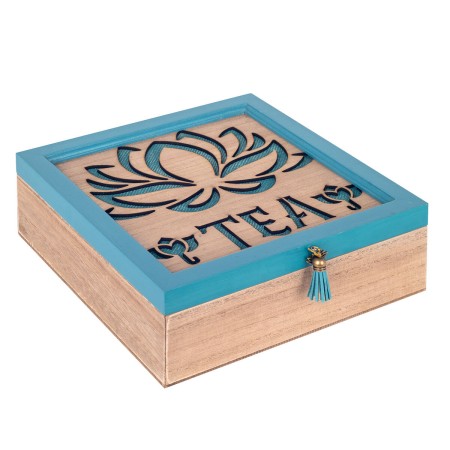 Boîte pour infusions Signes Grimalt Fleur de Lotus Bois MDF 24 x 8 x 24 cm
