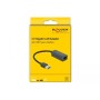 Adaptador USB a Red RJ45 DELOCK 66646 2,5 Gigabit Ethernet Negro