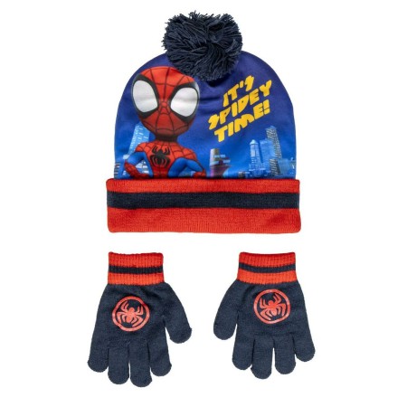 Gorro y Guantes Spidey Azul claro (Talla única)