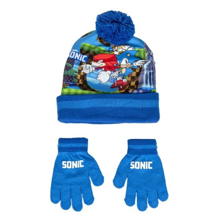 Gorro y Guantes Sonic Azul (Talla única)