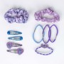 Accessoires pour les Cheveux Stitch 10 Pièces Bleu Violet